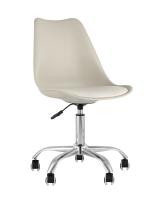 Стул офисный BLOK NEW пластиковый бежевый Стул офисный BLOK NEW пластиковый бежевый. Фото №1