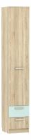 Акварель НМ 013.01-02 М1 Шкаф для белья с ящиками Кэнди/Дуб сонома, Дуб Сонома. Фото №1