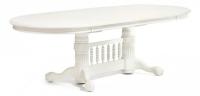 Стол овальный раскладной Oakland -SWC- (4296-SWC) ivory white Стол овальный раскладной Oakland -SWC- (4296-SWC) ivory white. Фото №1