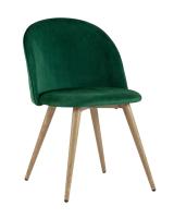 Стул Лион велюр с ромбами зеленый. Фото №1