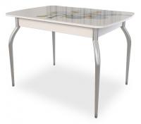 Танго Стол (обеденный) белый/Орхидея