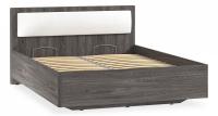Кровать Virginia НМ 011.54, к/з Бум айс, Ясень Анкор темный. Фото №1