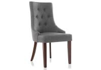 Стул деревянный Elegance dark walnut / fabric grey фото Стул деревянный Elegance dark walnut / fabric grey. Фото №1