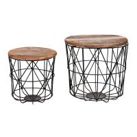 Набор из 2-х журнальных столиков Secret De Maison Jimmy (mod. M-8141) (Натуральный) Набор из 2-х журнальных столиков Secret De Maison Jimmy (mod. M-8141) (Натуральный)