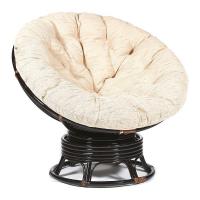 Кресло-качалка плетёное Papasan 23/01B + Подушка Antique brown. Фото №1