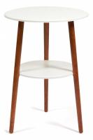 Подставка FLORISTE МДФ/дерево, 55*55*77 см, Белый (ножки орех)