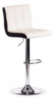 Стул барный BARBER (mod. KY711D) металл/экокожа, 43*50*92-103 см, белый/черный/хром (поставляется по 2 шт). Фото №1
