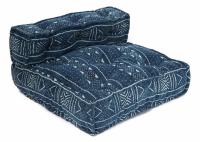 Модуль мягкий со спинкой Secret De Maison VERONA (mod. 10096) cotton Kilim, 80х80х43см, синий. Фото №1