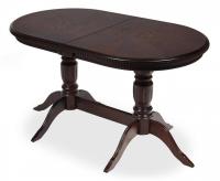 Стол COPPOLA бук, мдф, 140+40x80x77см, Tobacco, узор Звёздочка. Фото №1