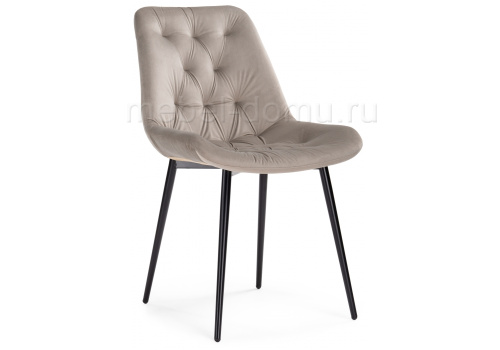 Стул Гояр светло-коричневый / черный глянец. Фото №1