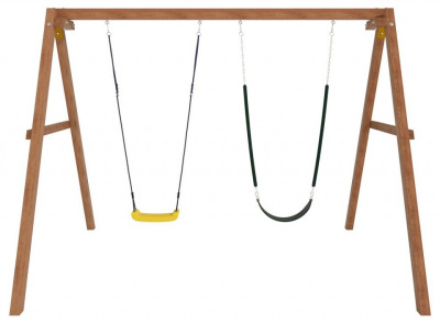 Качели детские Р911-18, коричневый. Фото