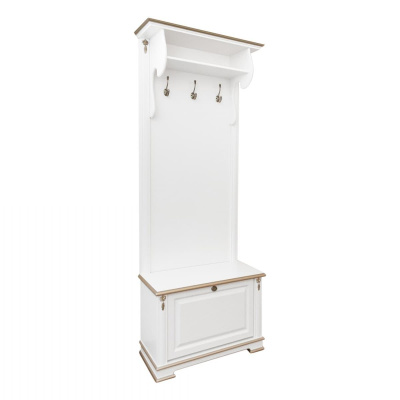 Обувница 1350 Слоновая кость с золотом фото Обувница 1350 Слоновая кость с золотом. Фото