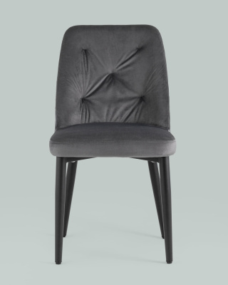 Стул Эмма велюр серый. Фото №5