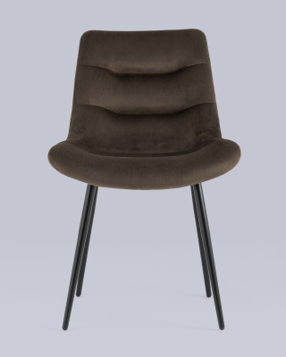 Стул Остин велюр тёмно-коричневый. Фото №5