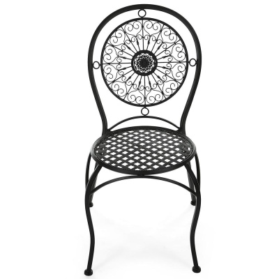 Кованый стул Secret De Maison Gloria черный фото Кованый стул Secret De Maison Gloria черный. Фото