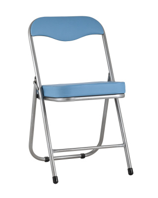 Стул складной ДЖОН металлик, голубой фото Стул складной ДЖОН металлик, голубой. Фото №2