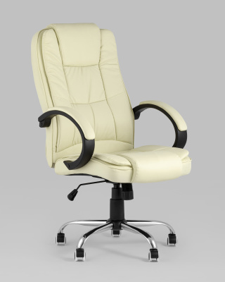 Кресло руководителя TopChairs Atlant бежевое фото Кресло руководителя TopChairs Atlant бежевое. Фото №3