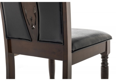 Стул деревянный Gala dirty oak / black. Фото