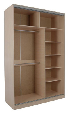 Гранд 2-600* (полки справа) дуб млечный/крем. Фото №2