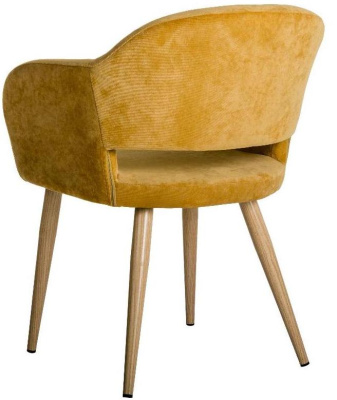 Кресло Oscar Жёлт/Натуральный Дуб. Фото №5