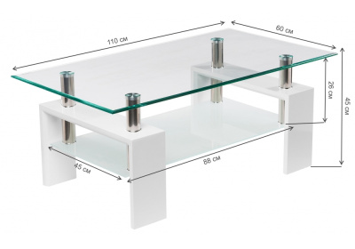 Журнальный стол CT1-052 white фото Журнальный стол CT1-052 white. Фото №2