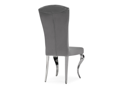 Стул на металлокаркасе Sally dark grey / steel фото Стул на металлокаркасе Sally dark grey / steel. Фото №4