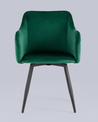 Стул Ника вращающийся велюр изумрудный фото Стул Ника вращающийся велюр изумрудный. Фото №5