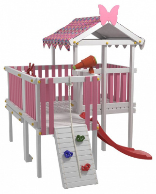 Комплекс игровой ДК8Р, розовый, серый. Фото