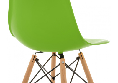 Стул деревянный Eames PC-015 зеленый. Фото