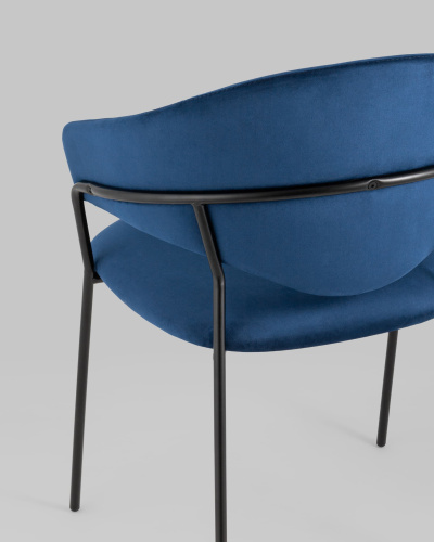 Стул Алексис велюр синий. Фото №8