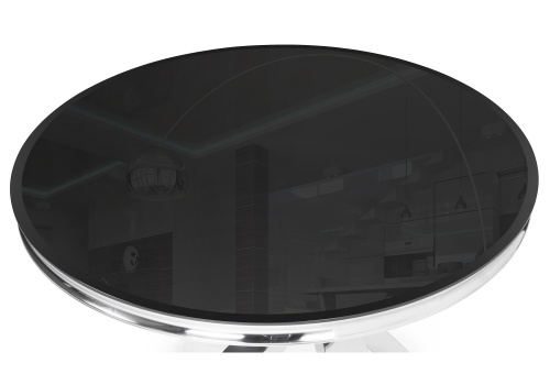 Стол стеклянный Komin 1 черный. Фото №5