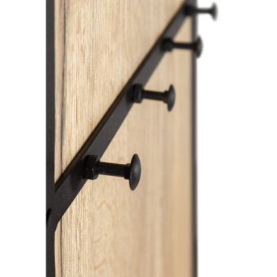 Панель для прихожей с вешалкой Loft Дуб Натур. Фото №5