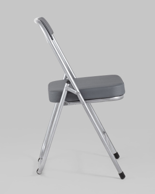 Стул складной ДЖОН металлик, серый фото Стул складной ДЖОН металлик, серый. Фото №4