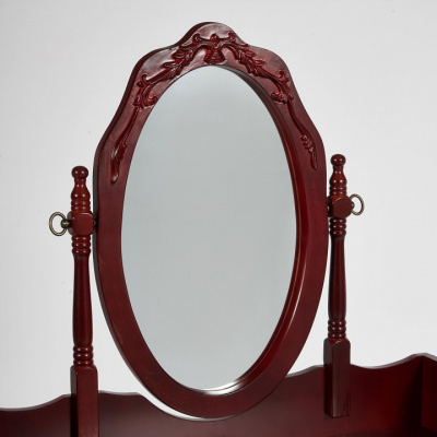 Туалетный столик с пуфом NY-V3024 cherry (вишня) фото Туалетный столик с пуфом NY-V3024 cherry (вишня). Фото №2