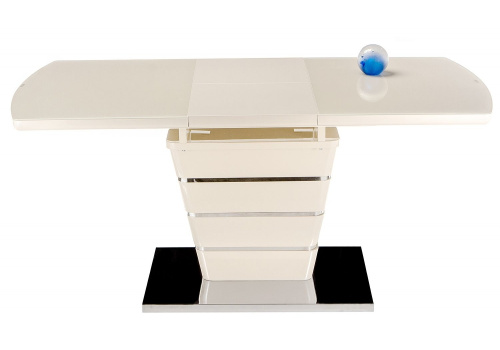 Стол стеклянный Space 120 бежевый. Фото №4