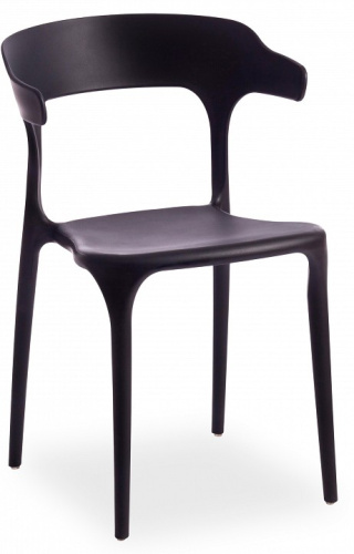 Стул TON (mod. PP-106) пластик, 50 х 50 х 76 см, черный 3010 (поставляется по 4 шт). Фото №1