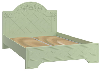 кровать Соня Премиум CO-322К (с ламелью и опорами) зелёный/силк грасс. Фото