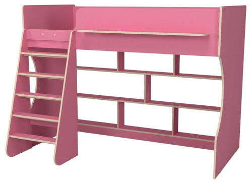 Кровать-чердак Р432-П Капризун 1, розовый. Фото №3