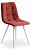 Стул CHILLY (mod. 7095) ткань/металл, 45x53х88 см, высота до сиденья 50 см, коралловый barkhat 15 /белый (поставляется по 4 шт)