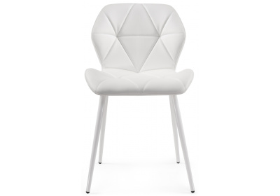 Стул Вальд экокожа белый / белый глянец. Фото