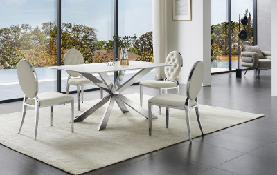 Стул Y110С бежевый бархат. Фото №4