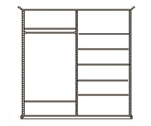 Шкаф-купе для одежды Соната ММ-283-01/02Р-1. Фото №2