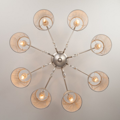 Потолочная люстра Eurosvet Liona 60065/8 серебро фото Потолочная люстра Eurosvet Liona 60065/8 серебро. Фото №2