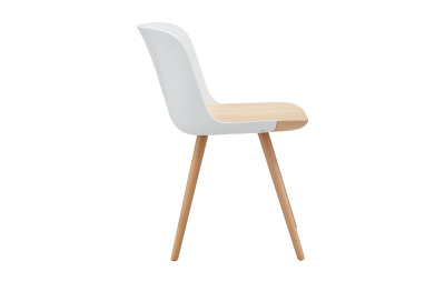 Стул DC-S097A белый/бук. Фото №3