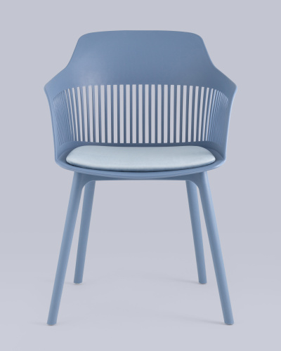 Стул Crocus с подушкой велюр голубой фото Стул Crocus с подушкой велюр голубой. Фото №6