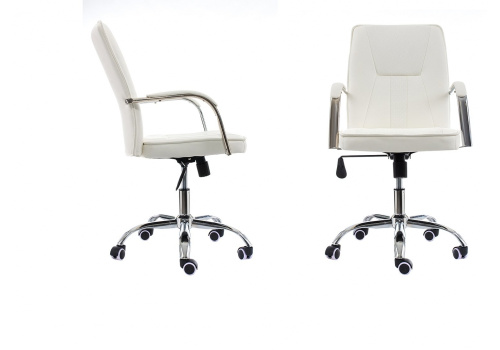 Стул Компьютерное кресло Nadir белое. Фото №2