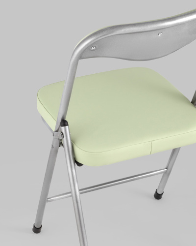 Стул складной ДЖОН металлик, мятно-зеленый. Фото №9