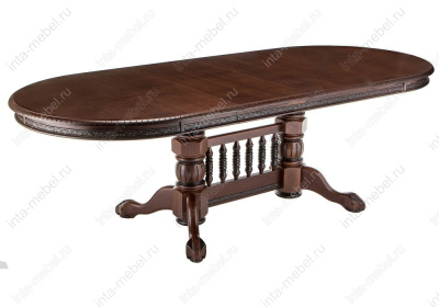 Стол деревянный Кантри орех с коричневой патиной. Фото №4