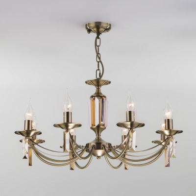 Подвесная люстра Eurosvet Volare 60087/8 античная бронза фото Подвесная люстра Eurosvet Volare 60087/8 античная бронза. Фото №2