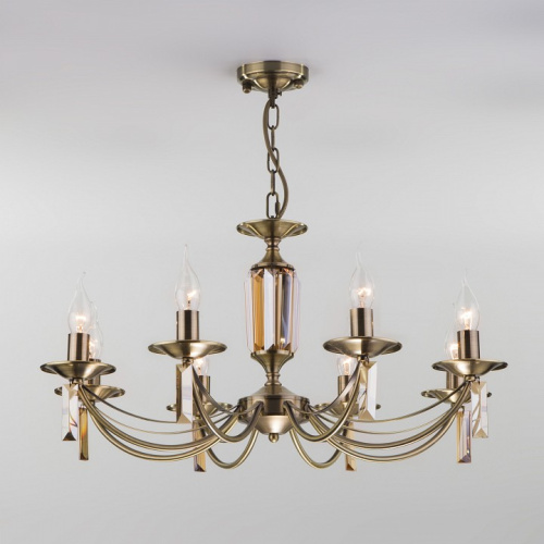 Подвесная люстра Eurosvet Volare 60087/8 античная бронза фото Подвесная люстра Eurosvet Volare 60087/8 античная бронза. Фото №2